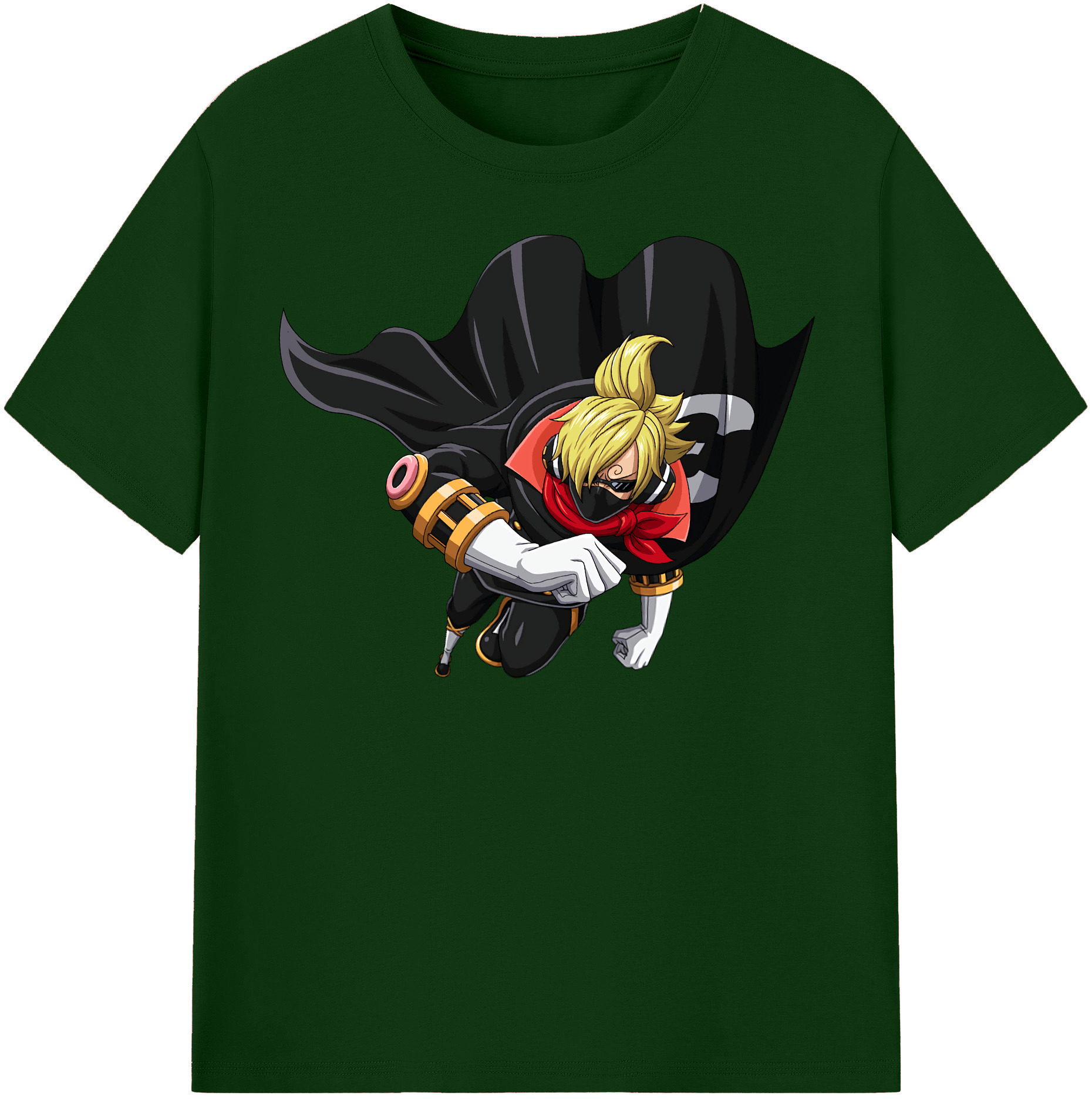 ワンピース サンジ ONE PIECE Sanji 綿100％半袖Tシャツ（フロントプリント）
